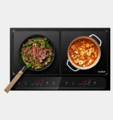 Vonshef Dual Induction Hob 2800W. RRP £120 - Grade U