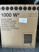 1000W Quartz Heater. RRP £20 - Grade U