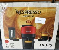 Nespresso Vertuo Pop Krups Coffee Machine. RRP £120 - Grade U