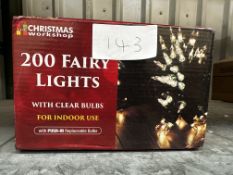Christmas Workshop 200 Fairy Lights. RRP £12 - Grade U