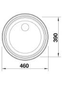Blanco Rondo Sol-U Single Bowl Undermounted Round Kitchen Sink, Stainless Steel