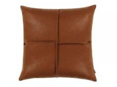 Zinc Textile Start Cushion, Cognac, 50cm x 50cm