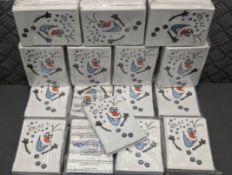 Qty of 31x Disney Frozen Gifts Stationary Set Fluffy Notebook Olaf Lot#3058