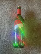 Christmas Light Up Crinch Bottle Decoration