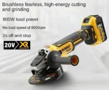 Dewalt 125MM Flat Head Angle Grinder Bare Machine Tool Cutting Machine, Brushless, 18V Lithium