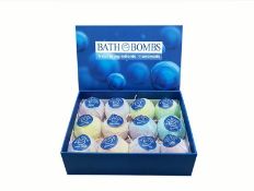 Bath Bomb Ball Set 12Pcs Dried Flower Mixed Colour Essential Oil Bath Ball Mixed Colour Floating...