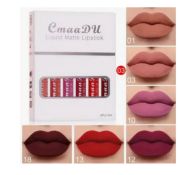 CmaaDu 6-Piece Liquid Matte Lipstick Set, Long-Lasting, Velvet Lip Gloss, Non-Fading, Plant-Based