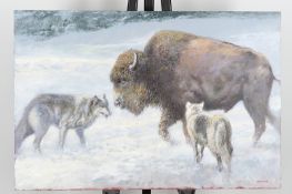 Original Painting By The Late English Artist Joel Kirk.