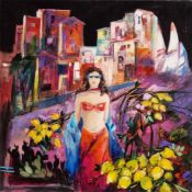 Original Oil On Canvas By Gera.