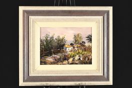 Framed Oil On Canvas