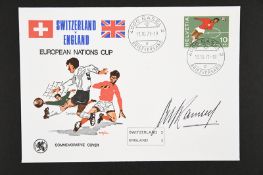 ALF RAMSEY (1920 - 1999) Original signature on European Nation Cup cover.