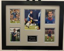 GLEN HODDLE framed original signature presentation.