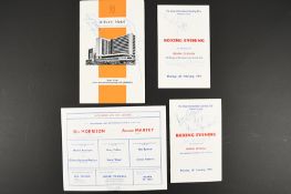 BOXING PROGRAMS (4) Original signatures