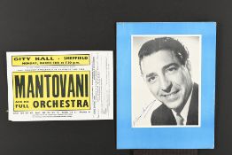 MANTOVANI (1905-1980) Original signature