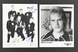 BOBBY VEE & BRIAN HYLAND Original signatures