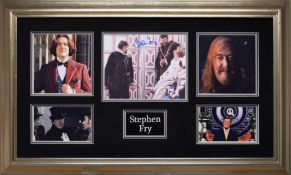 STEPHEN FRY original signature presentation.