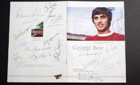 George Best multi signed order of service.