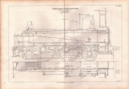 Passenger Locomotive Paris & Orleans Railway Antique Scarce Diagram-11.