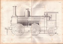 Mixed Traffic Engine Smyrna & Cassaba Railway Turkey Antique Diagram-8.