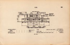 Southern Railway “E5-Class” Locomotive Detailed Diagram 85-Year-Old.