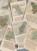 Job Lot Eng & Wales Counties c1783 F Grose Copper 230 Years Old George III Maps.