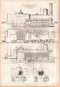 Steep Gradient Locomotive Austrian State Railways Antique Diagram-15.