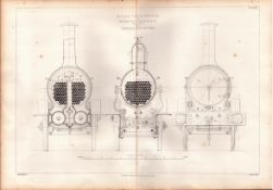 Traffic Engine Smyrna & Cassaba Railway Turkey Antique Diagram-6.