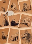 Cecil Aldin Antique Lovable Scamp of A Terrier Job Lot 9 Illustrations-2.