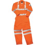 Hercules Orange Hi Vis Coverall Size XL