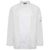 10 x Chef Attire Long Sleeve Jacket - White Size XXL
