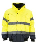 4 x Artelli Hi-Viz 3in1 Bomber Jacket Yellow/Navy XL