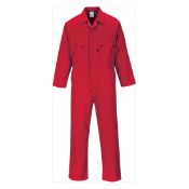 4 x Portwest Red Zip Boilersuit 4XL