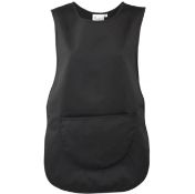 8 x Premier PR171 Premier Pocket Tabard Custom Embroidered Workwear Women Apron Black Size M
