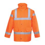 Portwest Orange Hi Vis Traffic Jacket Size XL