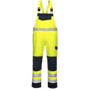 Portwest Bib and Brace - Yellow/Navy XXXL (Leg 31)