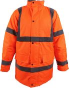 Hivis Orange Baratec Coat Size S