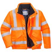 Portwest Hi Vis Bomber Jacket RIS Orange Size S