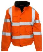 Hi-Vis Parker Traffic Jacket Orange Size Medium