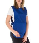 8 x Premier PR171 Premier Pocket Tabard Custom Embroidered Workwear Women Apron Royal Blue Size 2...