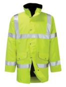 Black Knight Valiant Yellow Hi Vis Jacket Size XL