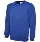 7 x Baratec Sweatshirt Royal Blue 300g Large