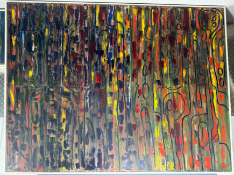 Olusegun Paul Andrew, Oil On Canvas, Ozella Duet, 2020.