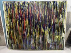 Olusegun Paul Andrew, Acrylic On Canvas, Wall Stains, 2021.