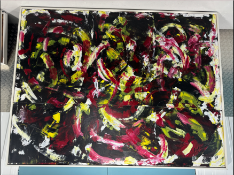Olusegun Paul Andrew, Oil & Acrylic On Canvas, Defining moment, 2020.
