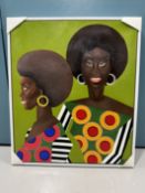 Yakno Ene, Acrylic On Canvas, Sisters Keeper 2022