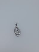 925 Silver Pendant Set With CZ Stones