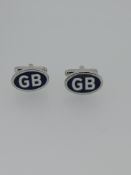 Hackett Designer Enamelled Cuff Links