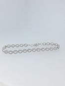 Silver CZ Set Dress Bracelet