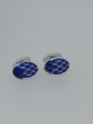 Hackett Designer Enamelled Cuff Links