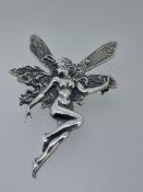 925 Silver Nude Pixie Broach Stunning Detail